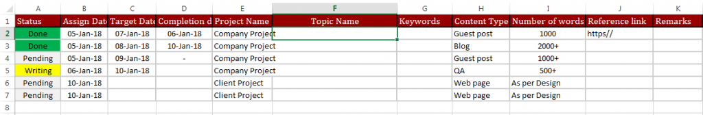 Google Sheet