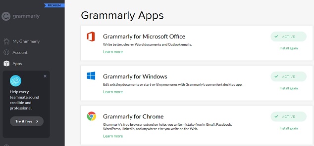 Grammarly App