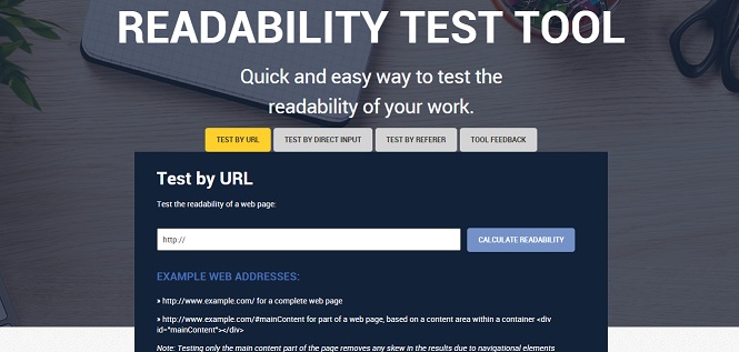 Readability Tool